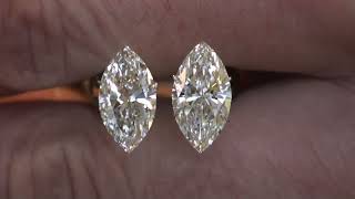 2.5 / 2.7ct Marquise Diamond Comparison