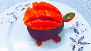 ♦আমের তৈরি কচ্ছপ,Mango tortoise-cutting/Garnishing#Fooddecoration#Lavyfruity#Thaitrick#Brilliant