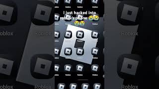 I just hacked into roblox's phone 😭😭😭