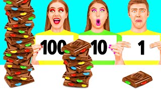 100 Layers of Food Challenge | Food Battle by Fun Challenge