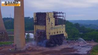 Implosion of Boiler at AEP Muskingum near Beverly Ohio By DetroitWrecker