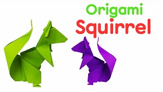 Origami Squirrel - how to make a paper squirrel
