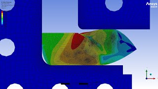 Equal Channel Angular Pressing (ECAP) and Nonlinear Adaptive Region in ANSYS