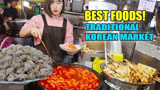 SPICY Tteokbokki! BEST Korean STREET FOOD at TRADITIONAL Markets in Seoul