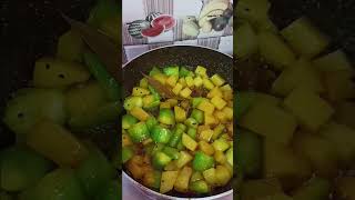 আলু আর ঝিঙে দিয়ে রেসিপি।#bengali #recipe #cooking #food #video #home #kitchen #youtubeshorts