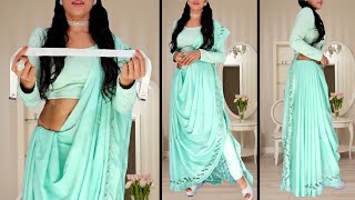 How To Drape Saree With Jeans Pant In Different Way