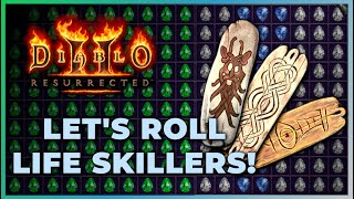 Nihlathak Grand Charms for 45 Life Skillers! - Can we get one? - Diablo 2 Resurrected