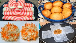 একসাথে ৪ টি ভিন্ন স্বাদে পিঠা রেসিপি l Puli Pitha l Patishapta pitha l Pua pitha l Pepper Pitha