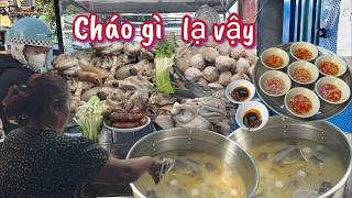 Cháo gì lạ vậy thì ra là cháo lòng bò viên hiếm gặp ở Sài Gòn nhưng mà ngon I meanmechoi