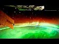 Earth and Aurora Borealis Filmed from International Space Station