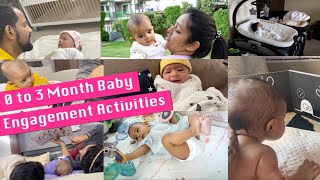 0 to 3 Month Baby Engagement Activities | 0 से 3 महीने के बच्चों के साथ क्या और कैसे खेलें