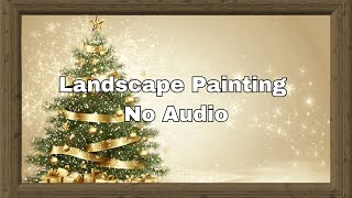 Framed Winter Art Screensaver for TV * Christmas Paintings * No Audio * 4 Hours * TV Wallpaper*