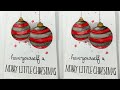 How To Make Easy Water color Christmas Holiday Cards By Momina's Art