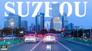 Suzhou driving tour, tour of famous attractions, China｜4K