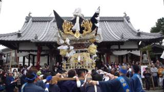 北条節句祭　宵宮　御旅町　御旅所　屋台差し上げ　その３