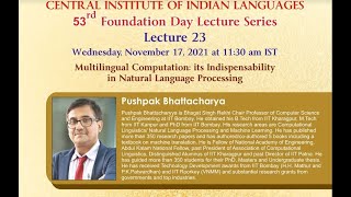 53rd Foundation Day Lecture Series - Lecture 23