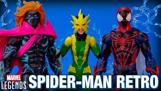 Marvel Legends Spider Man Retro Wave Kaine Electro Spidey Unlimited Review and Play Day Tweaks!