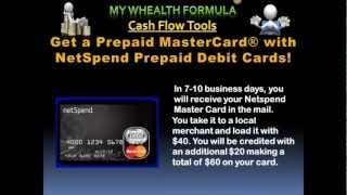 My Whealth Formula Cash Flow Tools Netspend