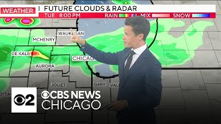 Showers to cover Chicago area Tuesday night