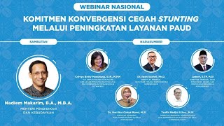 Webinar Nasional Sosialisasi Kebijakan Layanan PAUD Terhadap Percepatan Pencegahan Anak Stunting