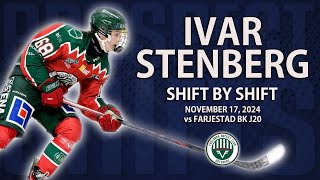 Ivar Stenberg vs Färjestad BK J20 | Nov 17 2024 | 2026 NHL Draft