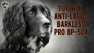 Barkless Pro BP-504 Tutorial do Colar Anti-Latido da E-Collar - Como Programar Pro BP-504