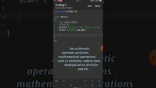 Arithmetic Operations Using User Input