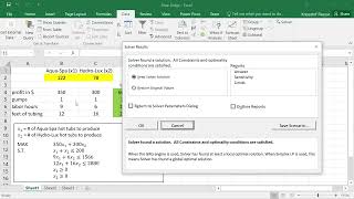 1. Sensitivity Analysis for LP - How to obtain sensitivity report from Excel Solver Add in