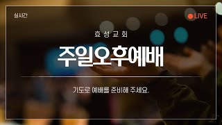 효성교회 실시간 오후예배