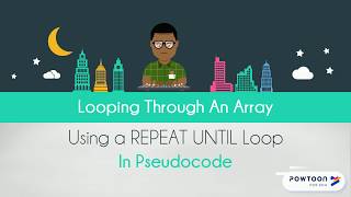 Looping through an array using a REPEAT UNTIL loop in Pseudocode
