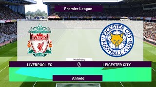 Liverpool vs Leicester City | England Premier League | Realistic Simulation | eFootball PES Gameplay