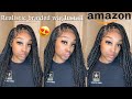 Amazon | Kalyss 36” full knotless Realistic 😍 Box braid wig review/install | FLUFFY BABYHAIRS