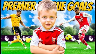 CAN A 3 YEAR OLD RECREATE PREMIER LEAGUE GOALS?! 😱