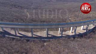 RIJEKA-ZAGREB MOTORWAY - Aerial TV footage