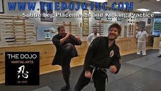 Subtle Leg Placement Defenses and Kicking Practice at The Dojo Martial Arts