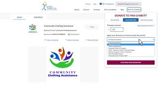 How to Make a Monthly Donation to Community Clothing Assistance ?