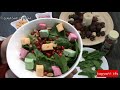 سالاد اسفناج و انار spinach and pomegranate salad