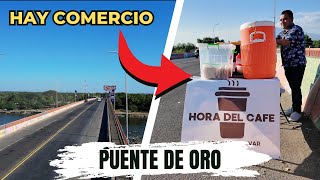 VENTA DE ANTOJITOS EN EL PUENTE DE ORO en EL SALVADOR | Hay café y jocotes