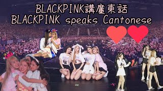 BLACKPINK 講廣東話 BLACKPINK speak Cantonese BLACKPINK 說粵語 （多角度）中字 聽唔聽得明？！認人認聲