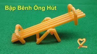 Hướng dẫn làm ghế bập bênh với ống hút | DIY Ống Hút