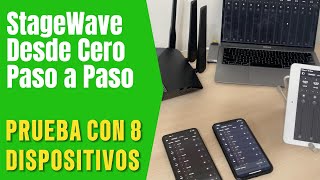 StageWave Desde Cero | Paso a Paso | 8 Dispositivos | In-ears inalámbricos WiFi.