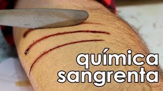 Como fazer SANGUE FALSO químico passo a passo - EXPERIÊNCIA de QUÍMICA FÁCIL