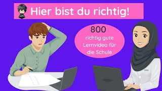 Clever lernen mit ✅ 800 kurzen Erklärvideos für deine individuelle Nachhilfe