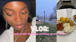 finals week vlog (studying, packing, grwm and more!)