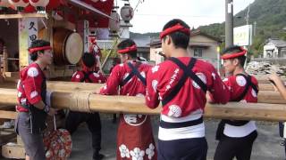 2015 平群の祭り・平久里中区の担ぎ屋台