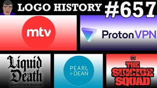 LOGO HISTORY #657 - MTV Oy, Proton VPN, Liquid Death, Pearl & Dean & The Suicide Squad