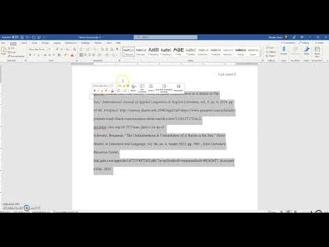 How should a works cited page be arranged?