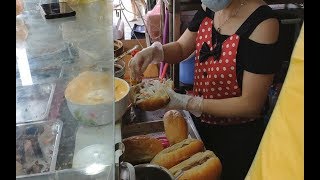 【台灣街頭小吃.忠貞市場】越南法國麵包 Vietnamese Sandwich  Vietnamese French bread  Bánh mì