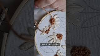 Beginner friendly Daisies embroidery