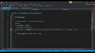 Unity C# Beginner Tutorials - Loops - #10
